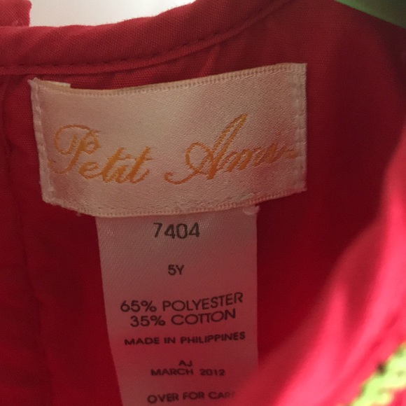 Petit Ami 5year old red dress goes almost to feet depending on height - Picture 4 of 4
